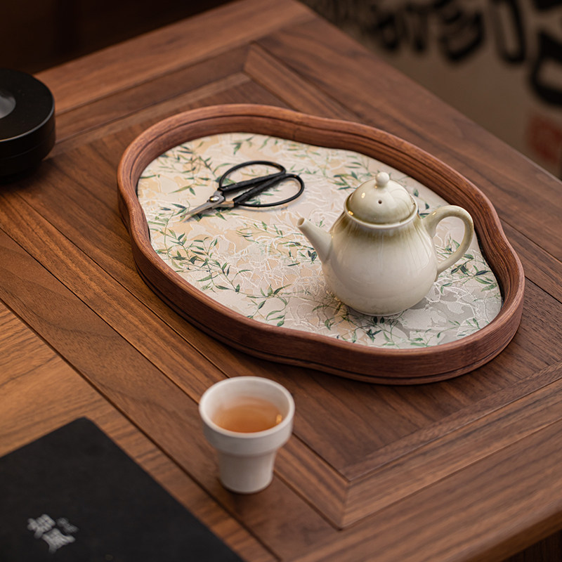 2026新款托盘家用茶点盘茶奉干泡茶盘茶壶茶杯收纳盘咖啡托盘
