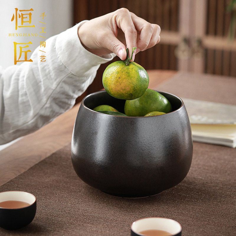 茶洗大号特大号家用建水杯洗笔洗陶瓷禅意水盂洗茶碗茶渣废水桶