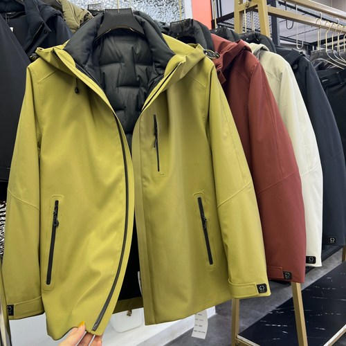 抗极寒可拆卸内胆保暖连帽鹅绒服