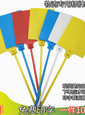 一次性塑料封条防拆防伪物流标签吊牌扣防调包防试穿大标牌防盗扣