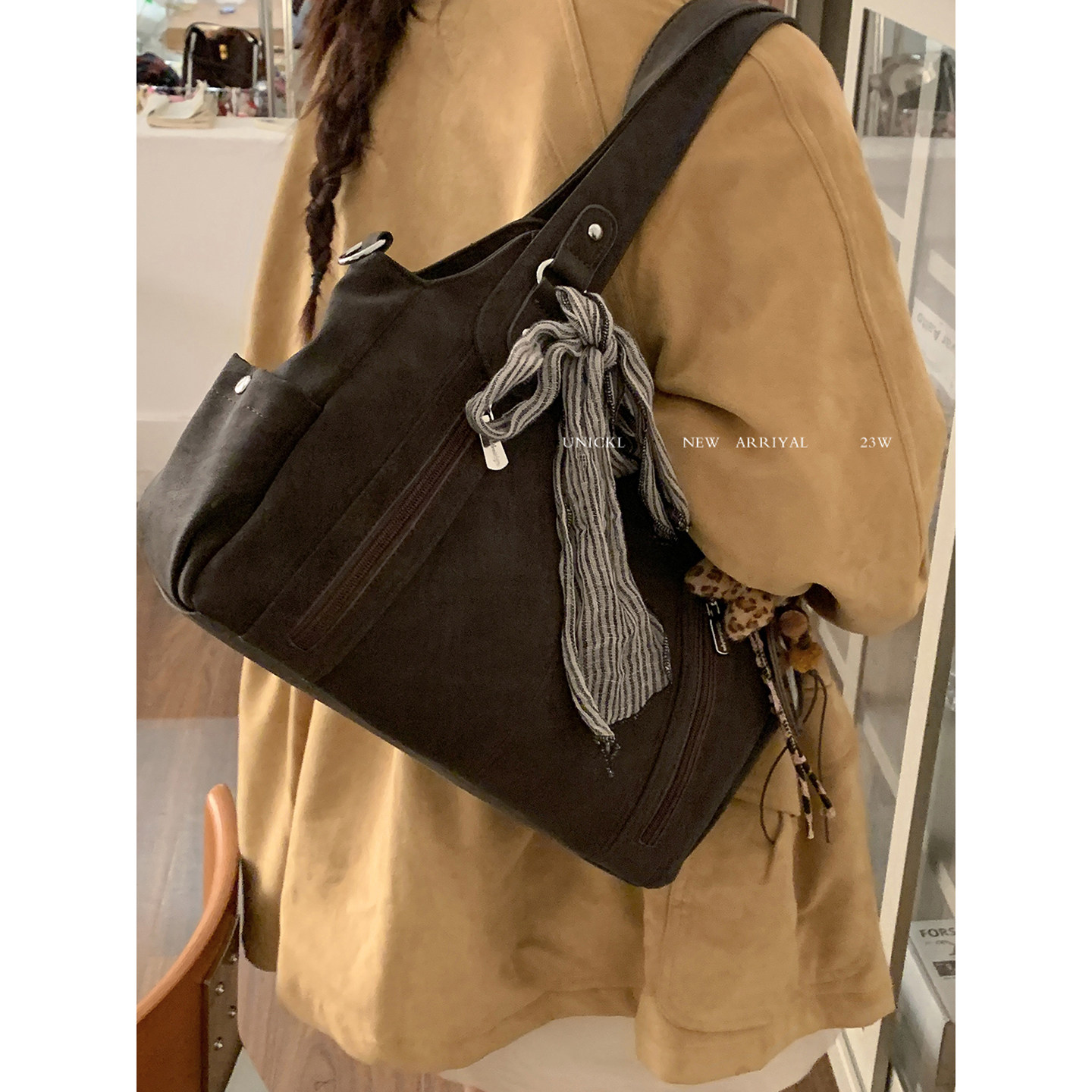 卡乐儿美拉德系列复古机车包