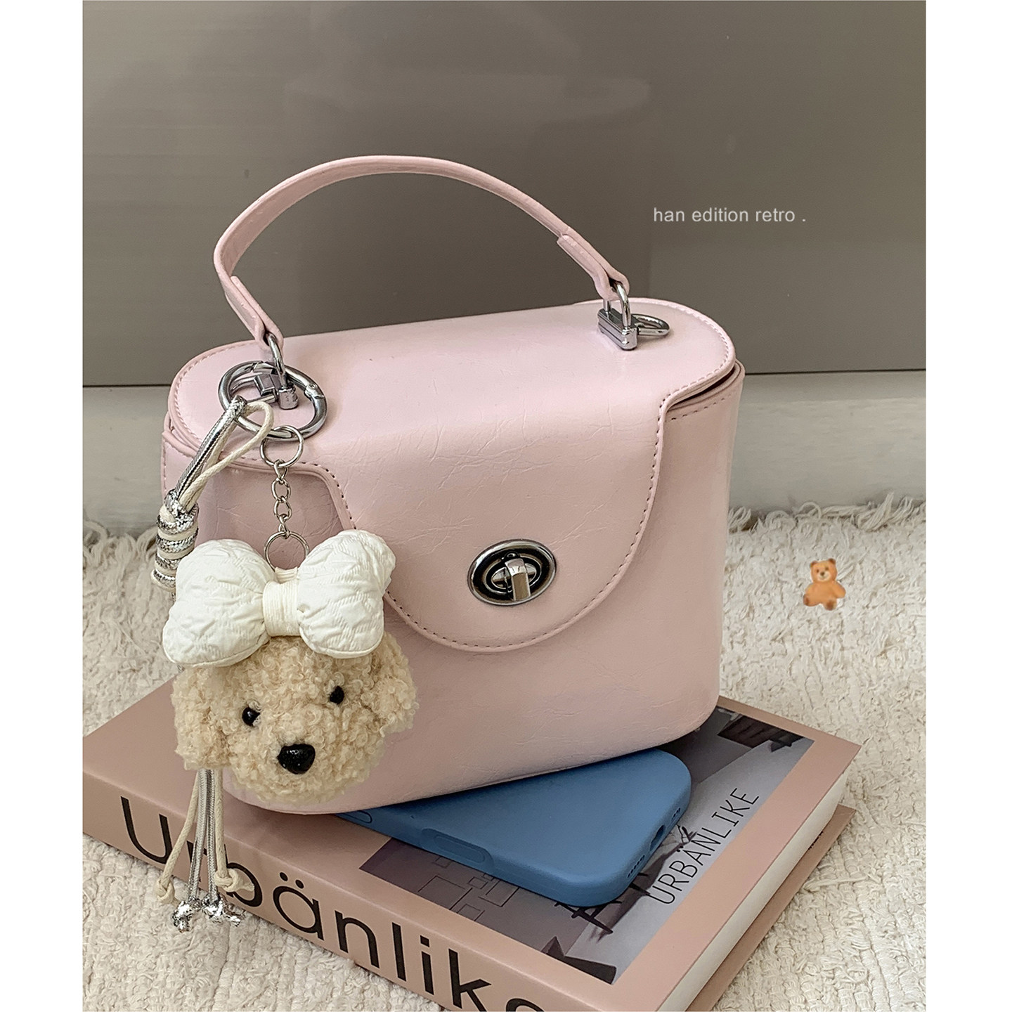 百搭斜挎小包包女春夏2026新款潮时尚手提小方包高级感单肩包