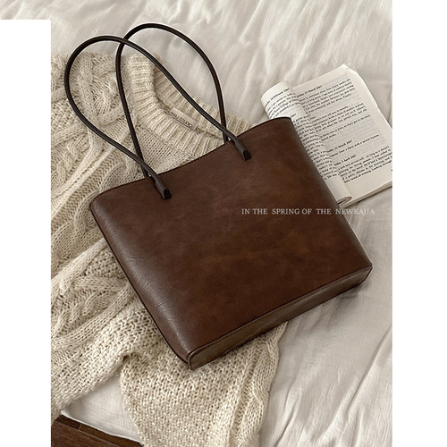 卡乐儿复古韩版大容量托特包