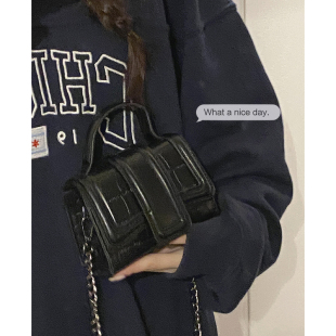 包包女小众时尚 百搭ins包包2022新款 迷你手提包高级感链条斜挎包