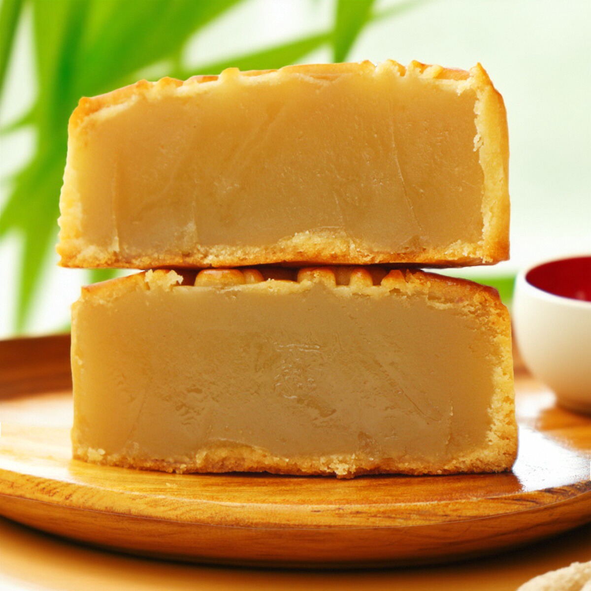 荔荣传统酒家纯白莲蓉月饼双蛋黄连容散装广式广东广州五仁豆沙大