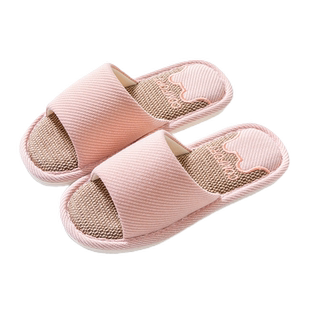 亚麻拖鞋女士透气室内家居防滑软底静音吸汗春秋四季棉麻布鞋男款