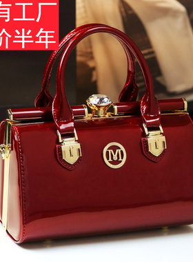 真皮女包2025新款时尚百搭夹子包气质百搭中年妈妈包手提单肩斜挎