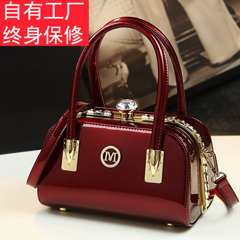 亮皮夹子真皮女包2026新款时尚百搭韩版简约大容量手提单肩斜挎