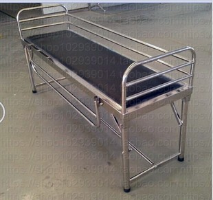 医用不锈钢儿童诊查检查床带皮革床垫学校保健室儿科医院专用