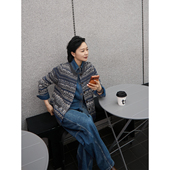 老钱针织开衫 TOFOD 费尔岛 双股澳州羊毛提花圆领上衣