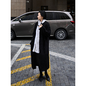 西班牙LA TOFOD 黑松露 DOMA小拉贡皮毛一体宽松皮草大衣