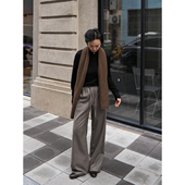 高阶精英 P老钱风美利奴精纺羊毛宽松阔腿裤 TOFOD 可机洗羊毛裤