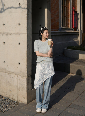 TOFOD 棉花糖 康宝莱真丝针织 柔软Q弹 短袖圆领上衣桑蚕丝T恤