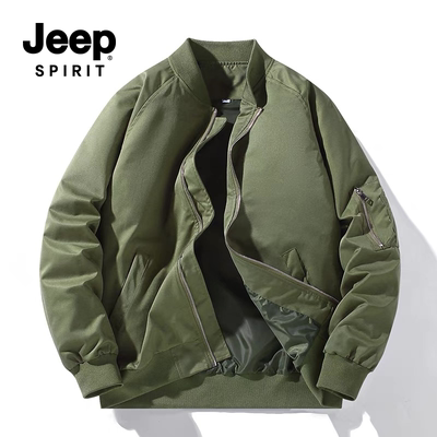 秋季JEEP SPIRIT官方男士夹克新品休闲美式飞行员夹克外套男装8