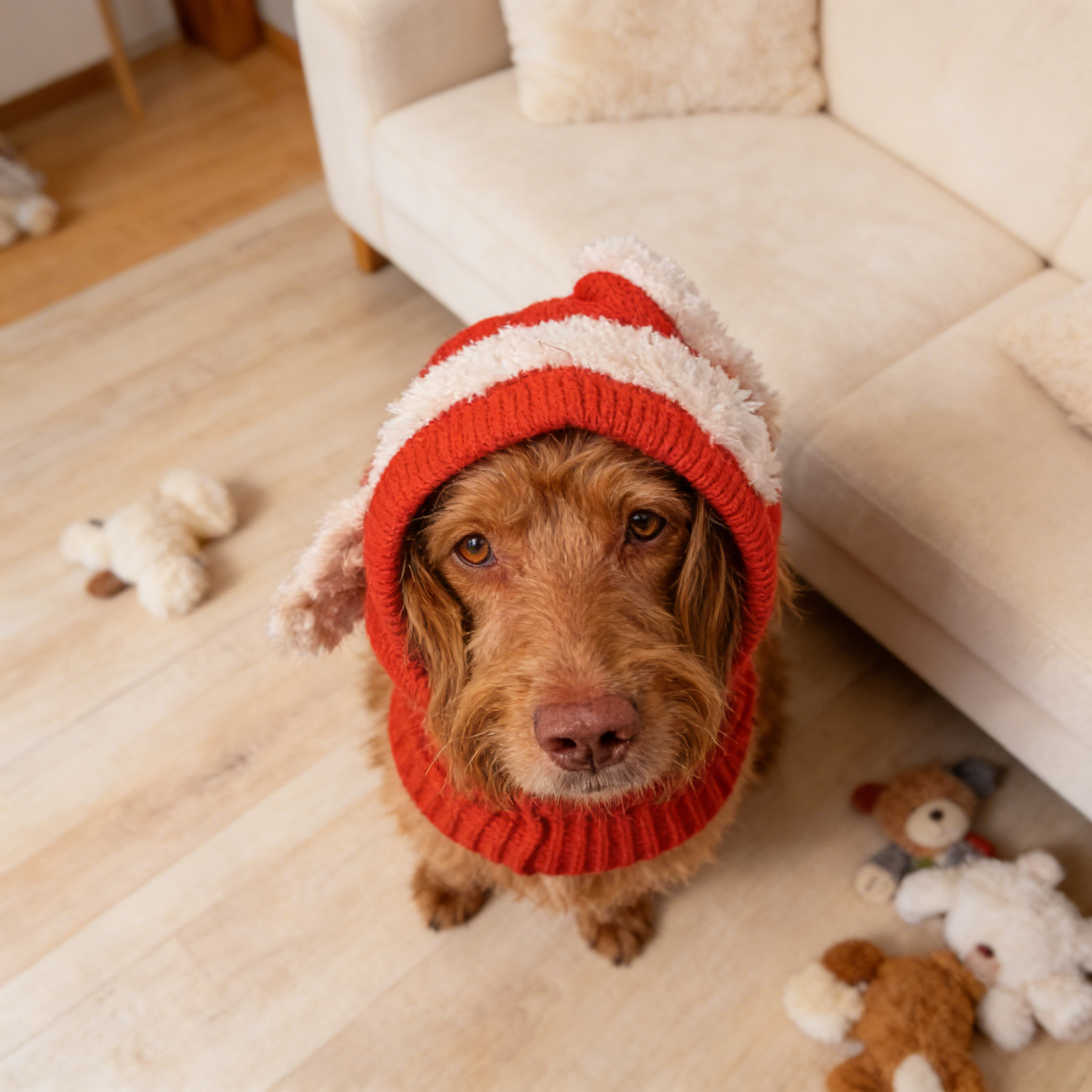 巨贵犬狗帽子冬季保暖大型