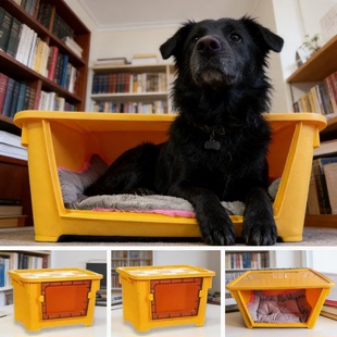 狗窝室外过冬流浪狗流浪猫塑料窝防雨防雪狗屋狗房子封闭式洞穴