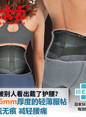 日本原装 Three Runners 思丽兰娜 轻薄无痕春夏支撑护腰带 护腰