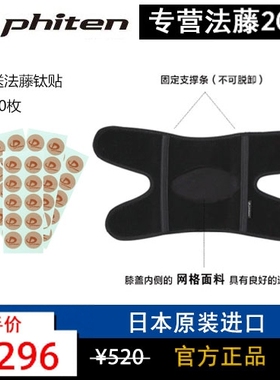 Phiten包快法力十字中度单只护膝