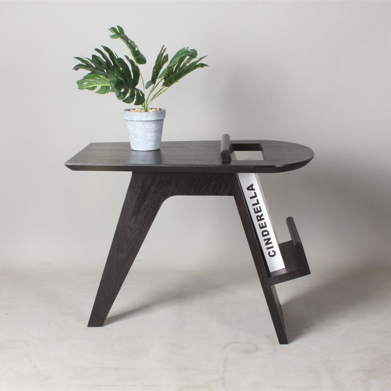 实木边几客厅沙发角几极简异形茶几书架边几置物个性别墅民宿木质