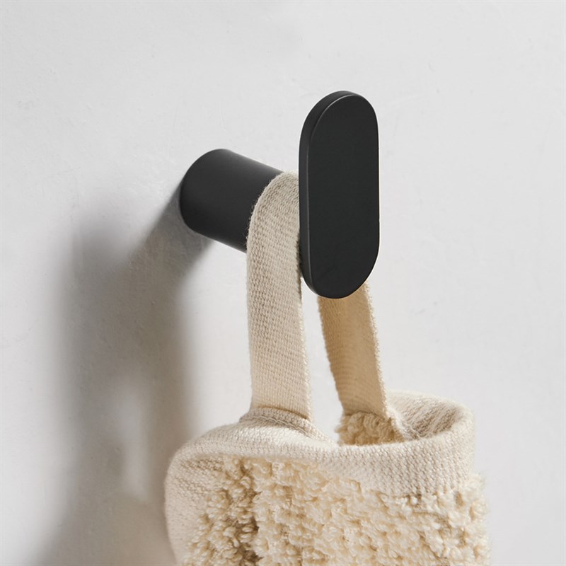 304不锈钢拉丝金单衣钩浴室配件黑色挂勾厨卫五金挂件跨境壁挂钩