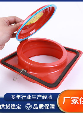 红色高密防火止回阀厨房烟道逆止阀油烟机止回阀防火止逆阀止回阀