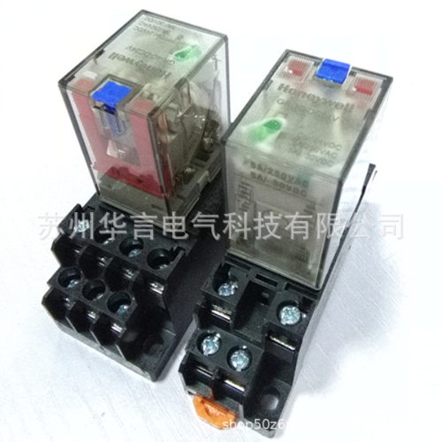 Honeywell霍尼韦尔 4副触点 直流220V 中间继电器 GR-4C-DC220V