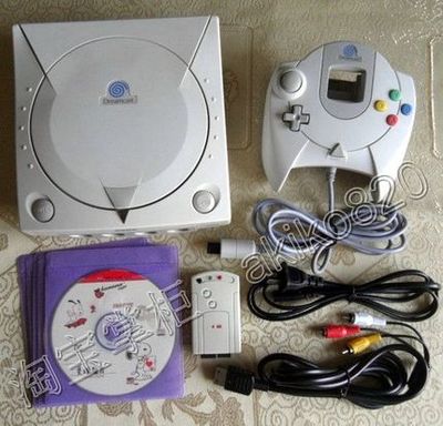 世嘉DC游戏机手柄电源线视频线