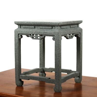 天然石头花架底座复古盆景座