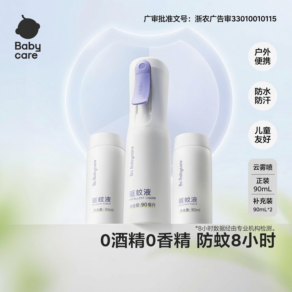 babycare云雾喷驱蚊液户外