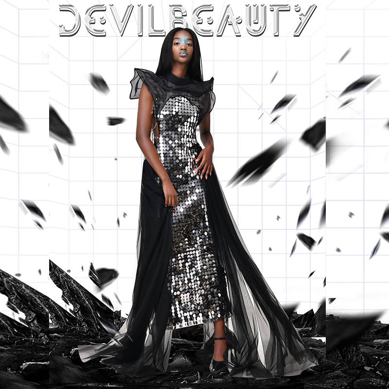 DevilBeauty高定立体飘纱礼服