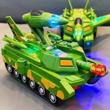 Трансформер, танк, робот, детская игрушка, электрическая игрушечная машина, электромобиль, легкий музыкальный универсальный велосипед с подсветкой, Кинг-Конг