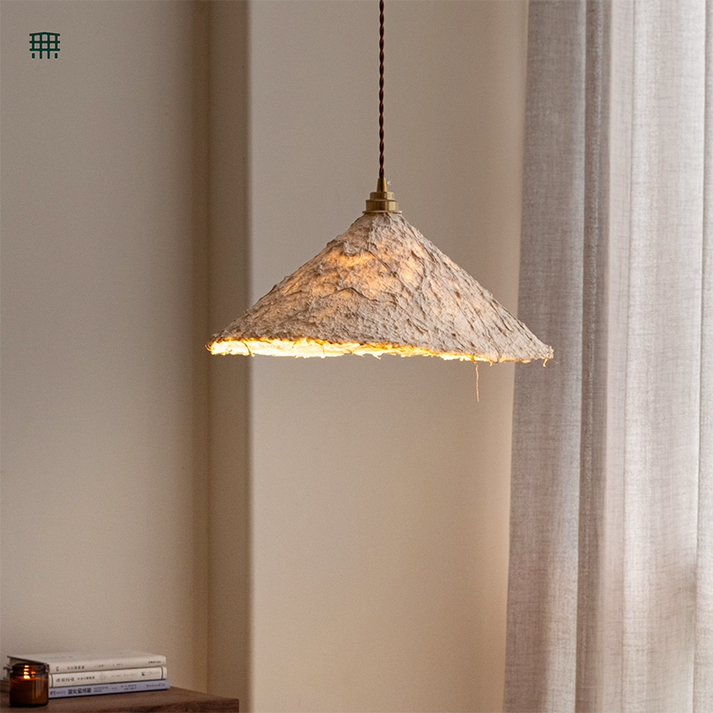 日式黄铜吊灯书房餐厅氛围灯