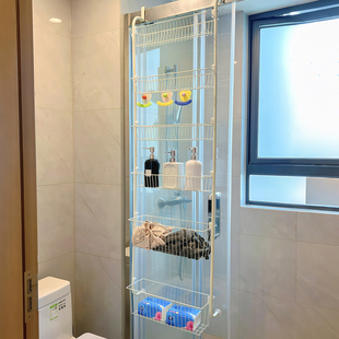 简约ins风置物架浴室卫生间多功能墙上收纳架免打孔家用多层挂篮