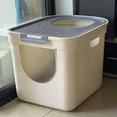 顶入式猫砂盆全封闭式大号猫厕所半封闭防臭猫屎盆猫咪用品
