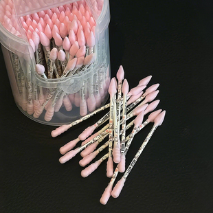 【家居好物】可爱猫咪棉签掏耳朵专用成人不掉毛化妆用家用尖头