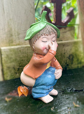 趣味公仔小屁孩庭院摆件
