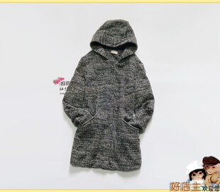 拉链外套 略长款 两侧有口袋 外单 长袖 ax996 带帽