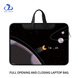 简约黑色星球手提电脑包16寸适用于华为matebook14内胆包苹果Macair13.3寸保护套m3m4联想小新pro15.6笔记本