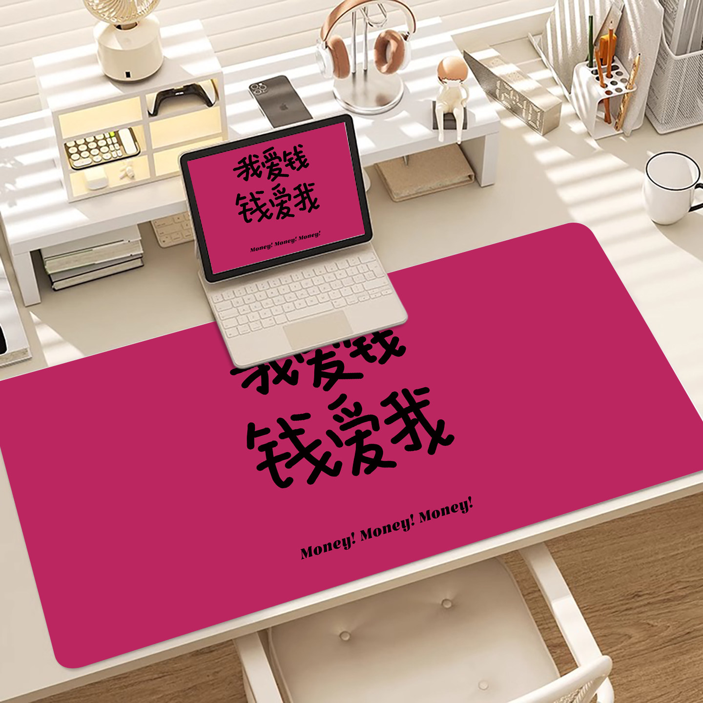 双面可用皮革鼠标垫防水污无异味图片
