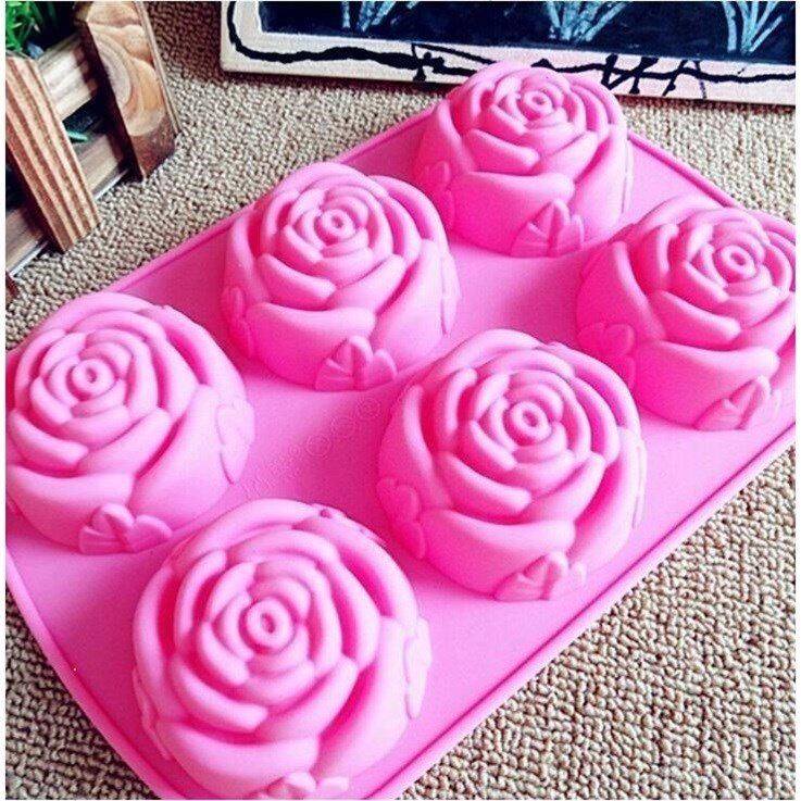 6连玫瑰硅胶蛋糕烘焙模具月饼手工皂果冻布丁巧克力冰激凌模具|ruв категории кухня/посуда, кухонный Гаджет/кухня хранения, вспомогательные принадлежности кухонные приборы, ледяная сетка/Подготовка лед - от Buy2taobao.com для оказания профессиональной услуги покупки агента Taobao