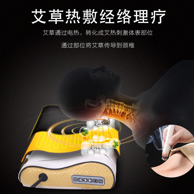 肩颈椎按摩器颈部腰部肩部多功能全身按摩枕头电动仪靠垫枕家用