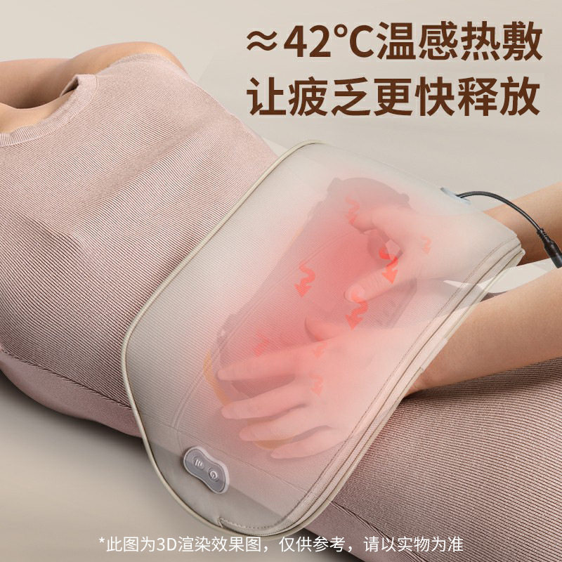 源头家用颈椎按摩枕头部颈部按加热腰椎腰部全身枕头按摩