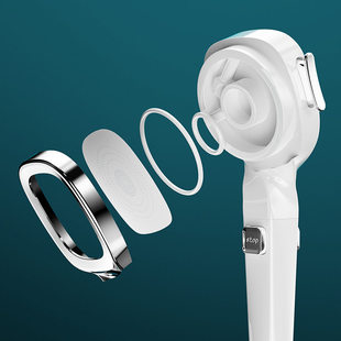 增压花洒喷头四挡增压防摔防漏洗澡淋浴带滤芯花洒莲蓬喷头