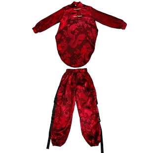 儿童中国风礼服街舞套装男童乐队指挥架子鼓女童爵士舞走秀演出服