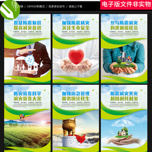 防震减灾海报防震减灾标语防震减灾宣传512防灾减灾应急管理文化