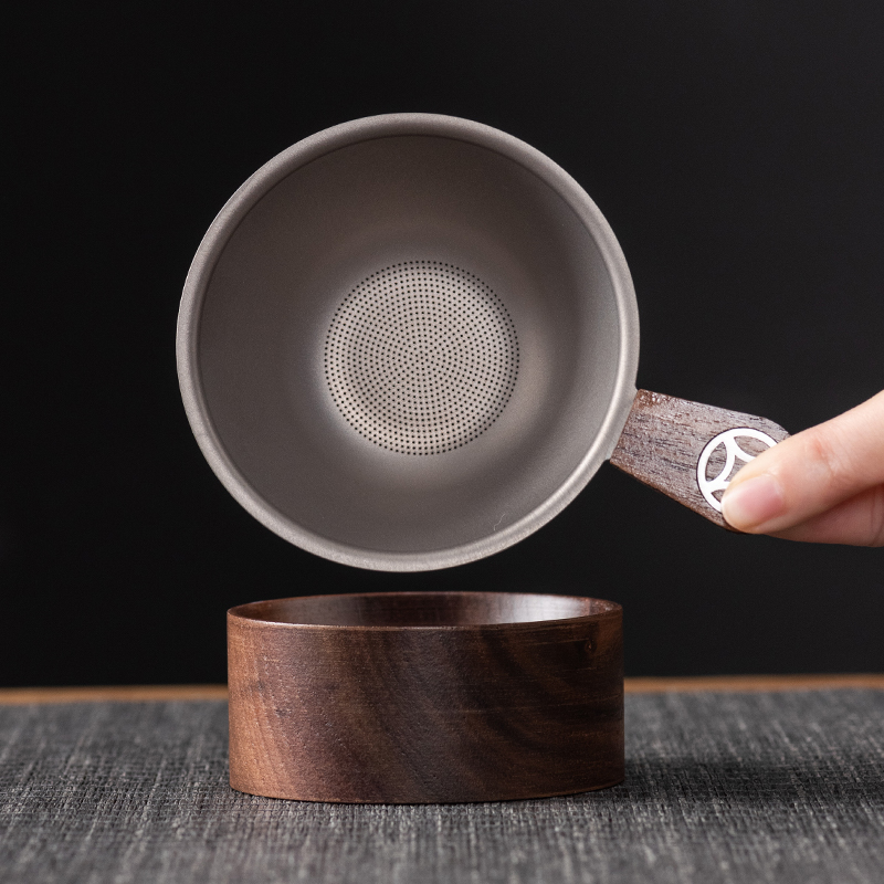 纯钛茶漏茶滤千孔滤茶器茶漏超细茶叶滤网茶隔公道杯高档过滤网