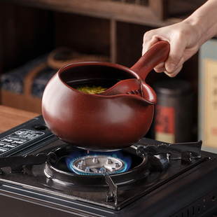 粗陶侧把壶煮茶壶电陶炉煮茶器家用煮茶壶围炉烤奶茶花茶中药壶