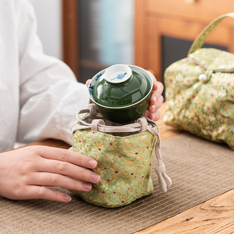 上泽日式小雏菊茶壶茶杯收纳包