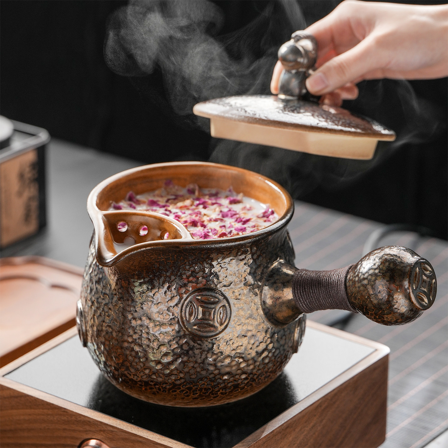 可干烧陶瓷煮茶壶家用户外大号煮奶茶花果茶炖梨陶罐壶养生中药壶