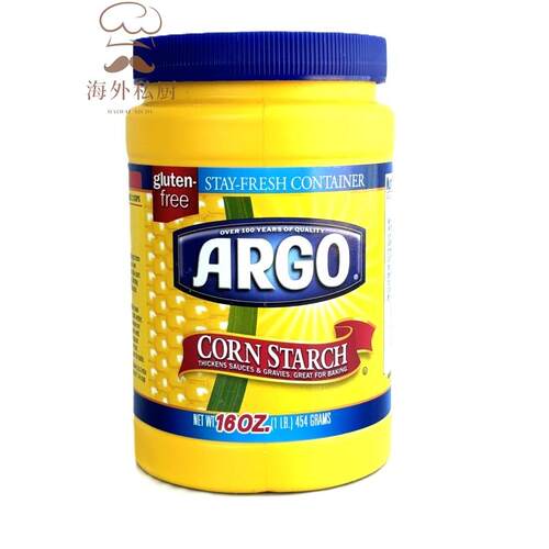 包邮美国进口 ARGO CORN STARCH玉米淀粉100% PURE 454g 异食癖